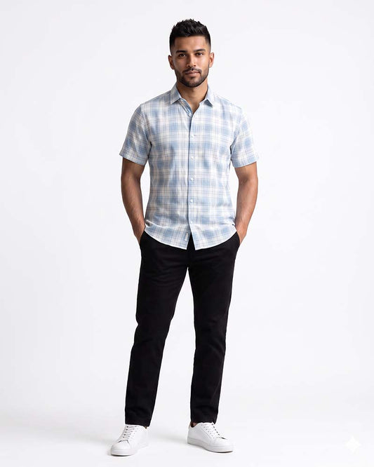 JOBBS SHORT SLEEVE CHECK SHIRT