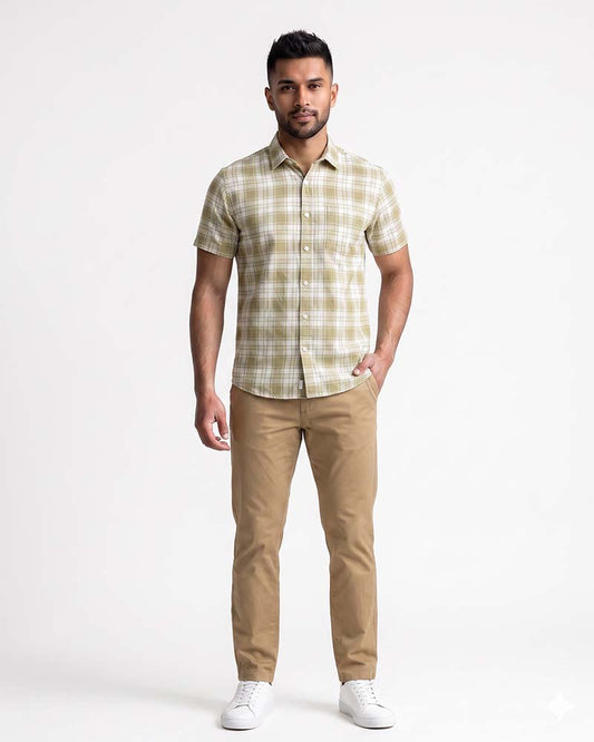 JOBBS SHORT SLEEVE CHECK SHIRT