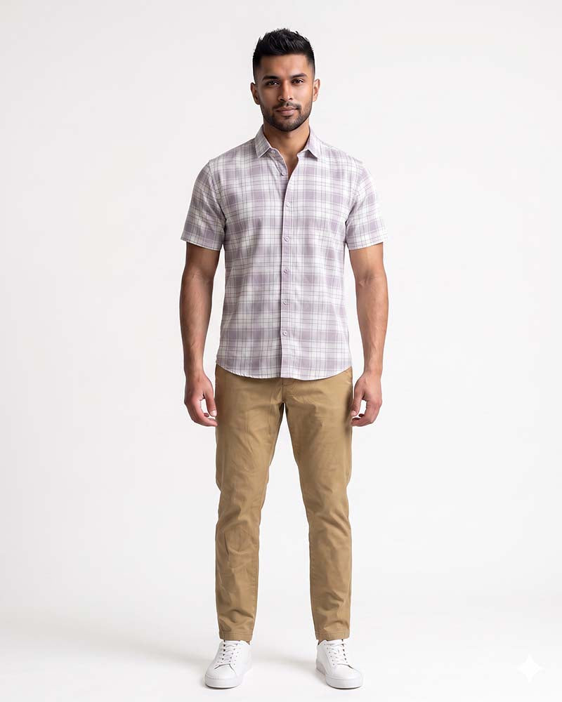 JOBBS SHORT SLEEVE CHECK SHIRT
