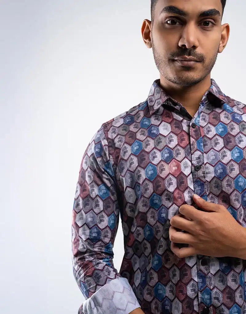 JOBBS  PRINTED SHIRT