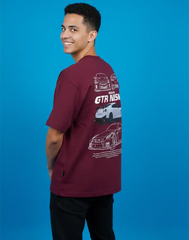 JOBBS GRAPHIC PRINTED OVERSIZED T - SHIRT