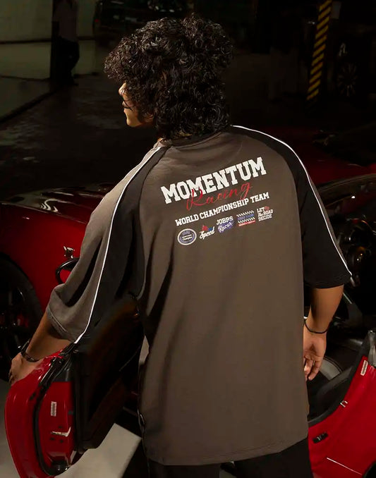 JOBBS GRAPHIC PRINTED OVERSIZED T - SHIRT