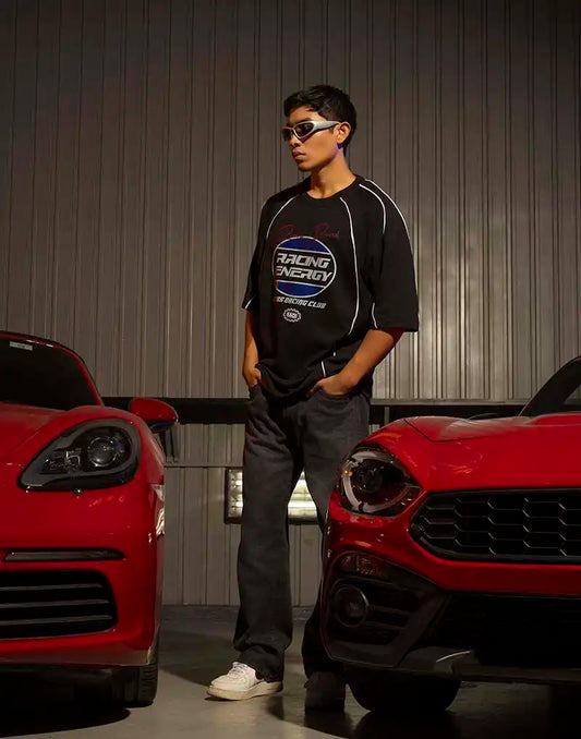 JOBBS GRAPHIC PRINTED OVERSIZED T - SHIRT