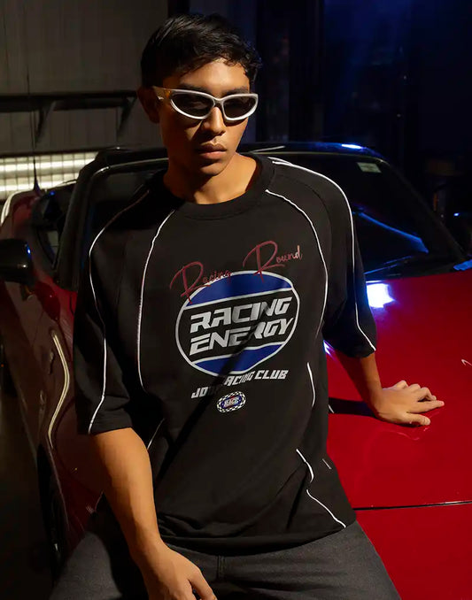 JOBBS GRAPHIC PRINTED OVERSIZED T - SHIRT