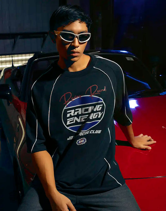 JOBBS GRAPHIC PRINTED OVERSIZED T - SHIRT