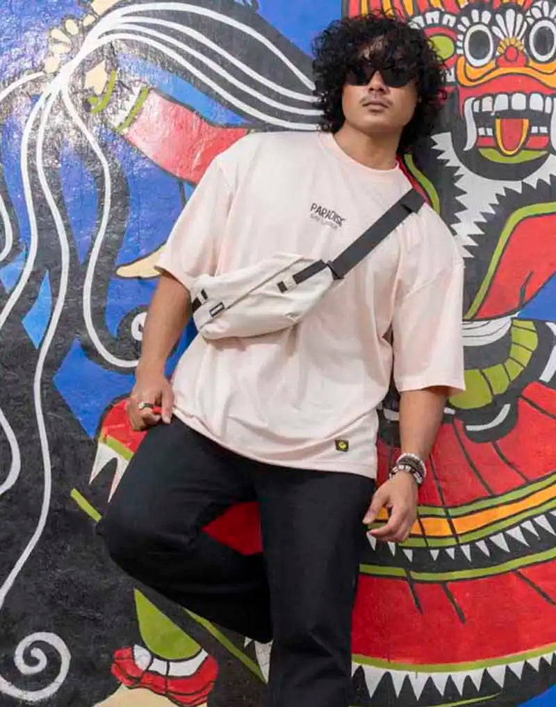 AMAZING LANKA GRAPHIC PRINTED OVERSIZED T - SHIRT