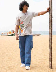 AMAZING LANKA GRAPHIC PRINTED OVERSIZED T - SHIRT