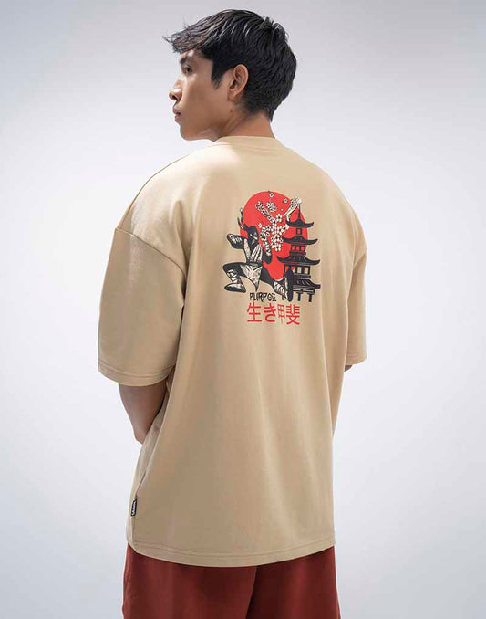 SAVAGE OVERSIZED GRAPHIC T - SHIRT