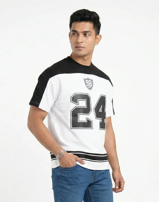 JOBBS GRAPHIC PRINTED OVERSIZED T - SHIRT