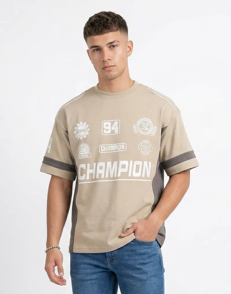 JOBBS GRAPHIC PRINTED OVERSIZED T - SHIRT
