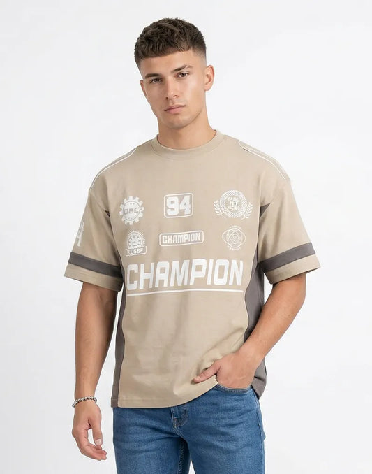 JOBBS GRAPHIC PRINTED OVERSIZED T - SHIRT