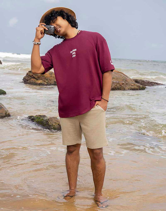 AMAZING LANKA GRAPHIC PRINTED OVERSIZED T - SHIRT