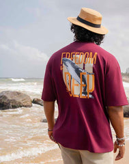 AMAZING LANKA GRAPHIC PRINTED OVERSIZED T - SHIRT