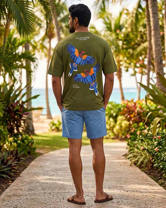 AMAZING LANKA GRAPHIC PRINTED OVERSIZED T - SHIRT