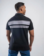 BIGG BOSS STRIPED POLO T - SHIRT