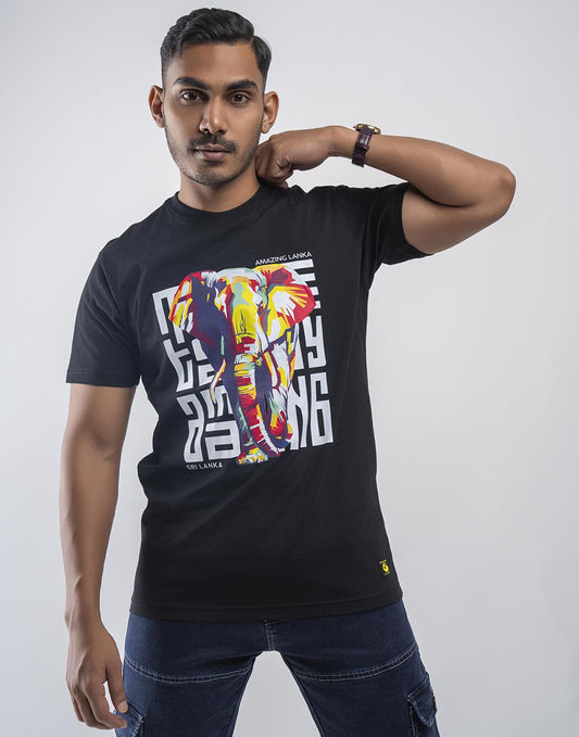 ANAZING LANKA  PRINTED T - SHIRT