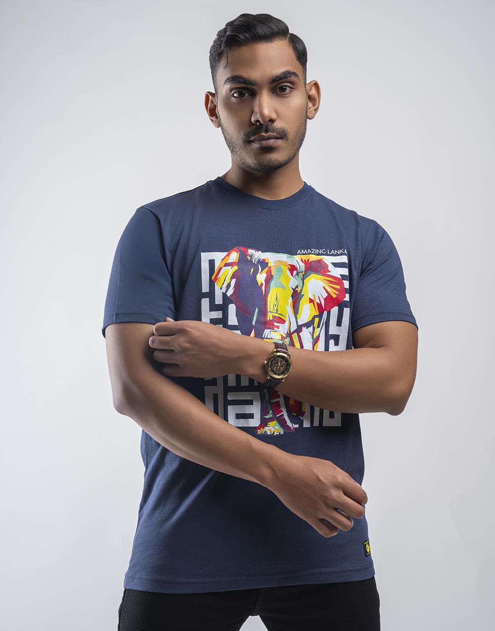 ANAZING LANKA  PRINTED T - SHIRT