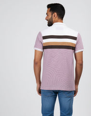 BIGG BOSS STRIPED POLO T - SHIRT