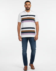 BIGG BOSS STRIPED POLO T - SHIRT