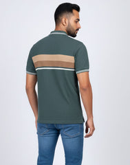 BIGG BOSS STRIPED POLO T - SHIRT