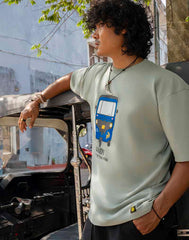 GRAPHIC PRINTED OVERSIZED T - SHIRT