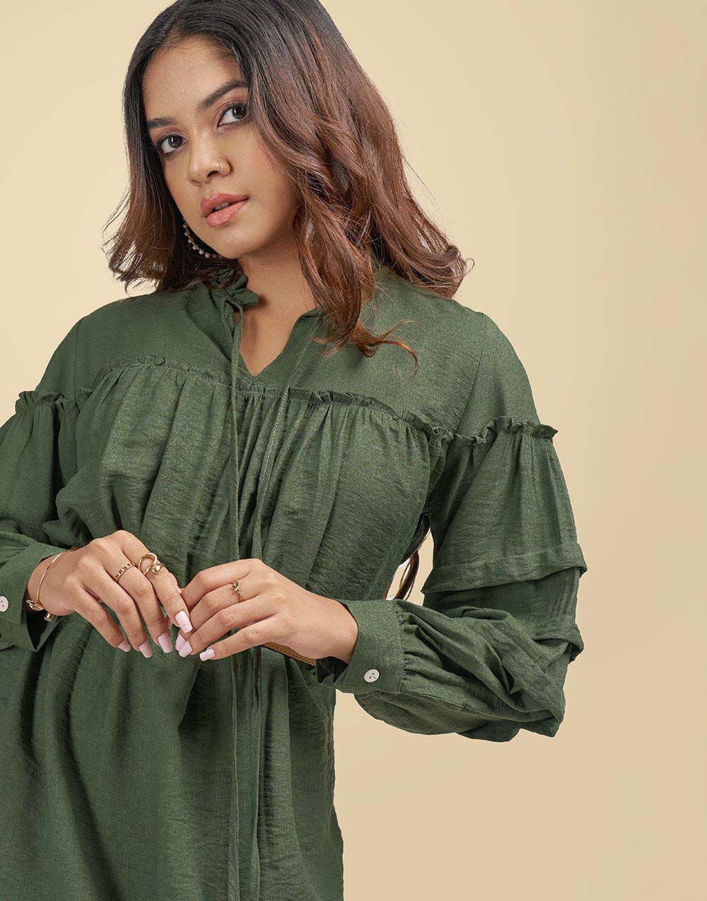 03-0310901583GRN (3)_Ladies_Long Top_Fashion Bug Sri Lanka