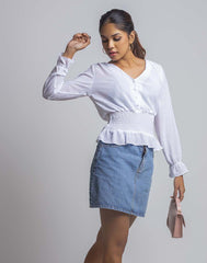 0300917332WHT (2)_Ladies_Blouse_Fashion Bug Sri Lanka