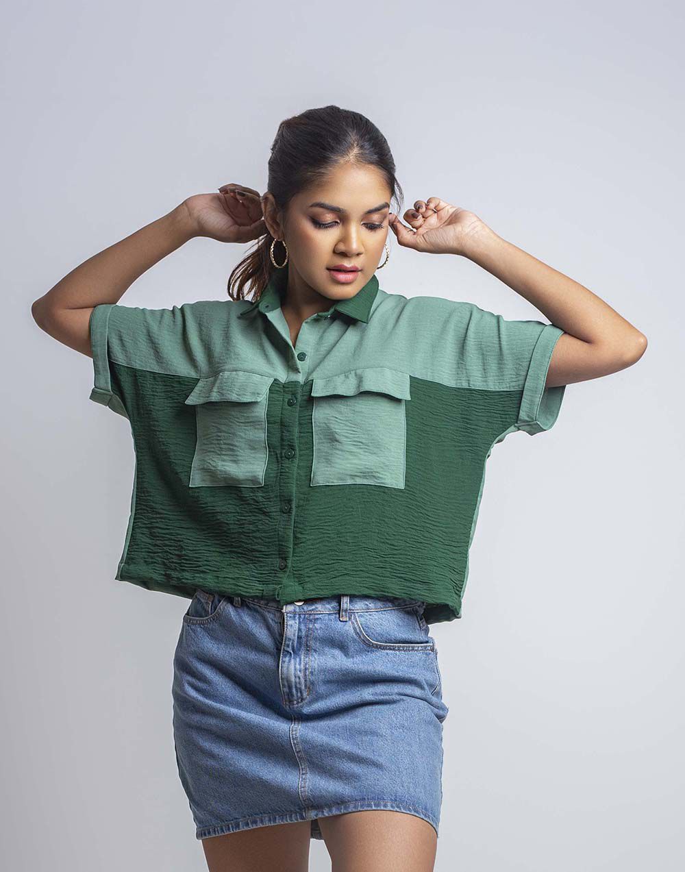 0300917349GRN (2)_Ladies_Blouse_Fashion Bug Sri Lanka