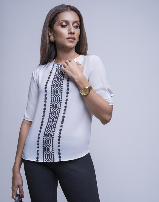 0300917440WHT (2)_Ladies_Blouse_Fashion Bug Sri Lanka