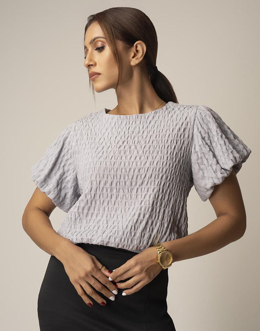 0300917445GRY (2)_Ladies_Blouse_Fashion Bug Sri Lanka
