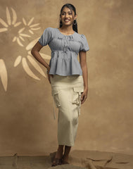 GIVO SHORT SLEEVE CASUAL TOP