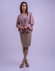AMANI TIE-UP FORMAL TOP