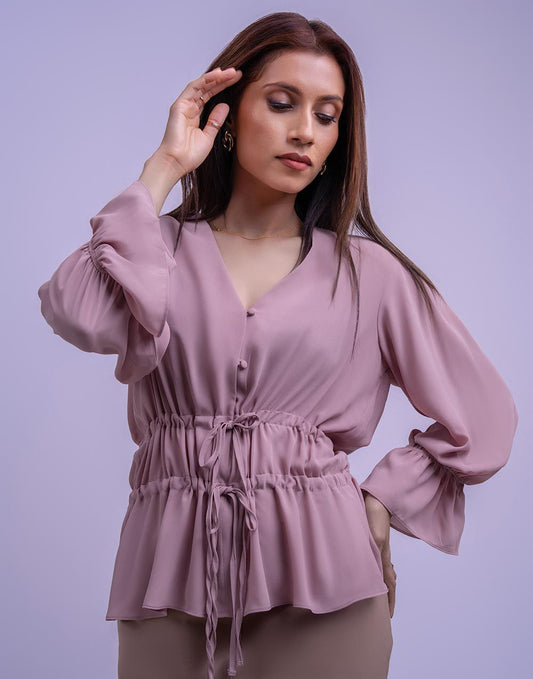AMANI TIE-UP FORMAL TOP