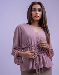 AMANI TIE-UP FORMAL TOP
