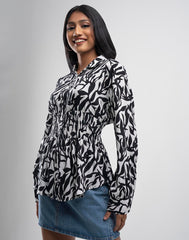 GIVO ORNAMENTAL PRINTED TOP