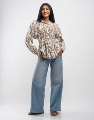 GIVO ORNAMENTAL PRINTED TOP