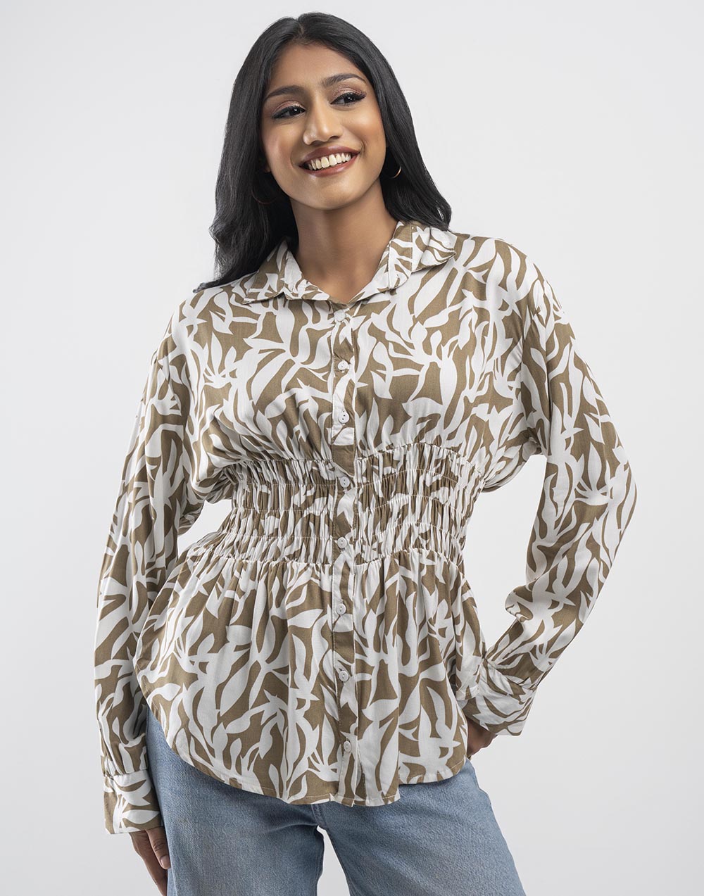 GIVO ORNAMENTAL PRINTED TOP