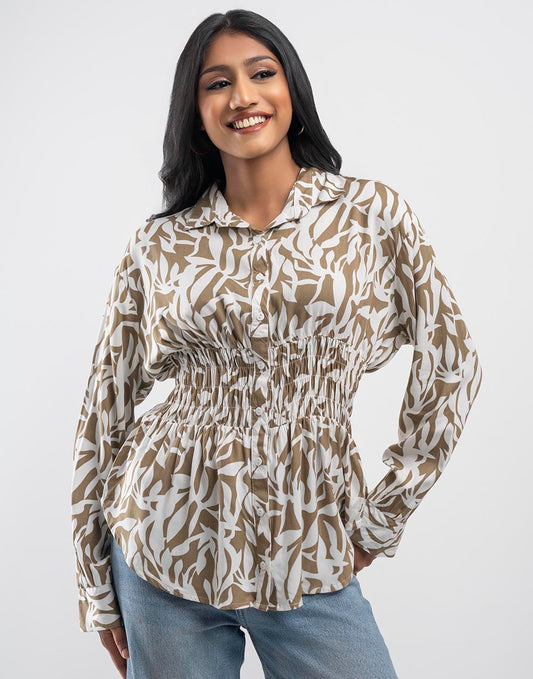 GIVO ORNAMENTAL PRINTED TOP