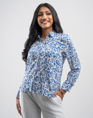 GIVO  PRINTED SHIRT TOP