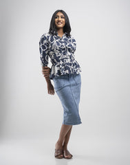 GIVO ORNAMENTAL PRINTED TOP