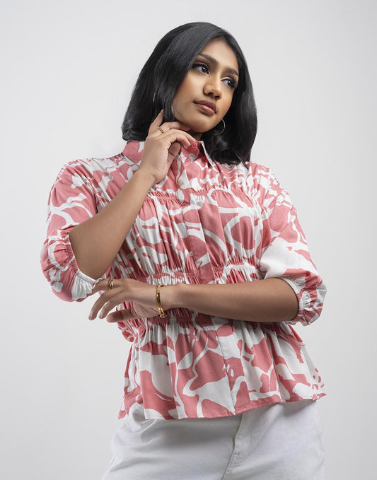 GIVO ORNAMENTAL PRINTED TOP