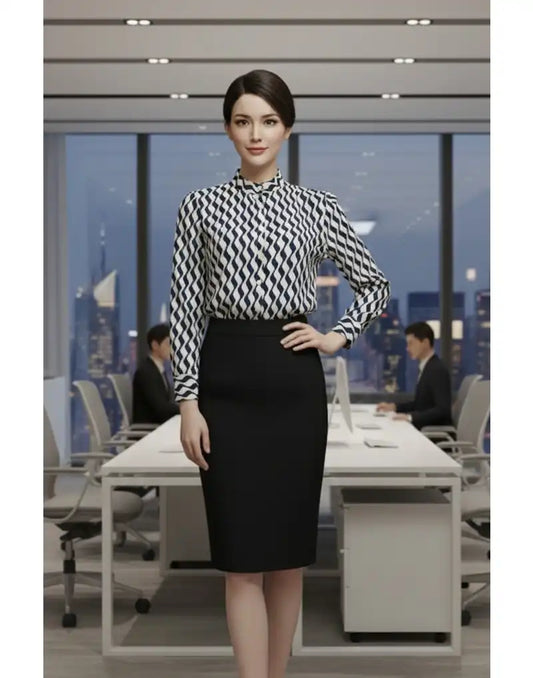 GIVO CASUAL PRINTED BLOUSE