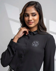 AMANI  LONG SLEEVE EMBROIDERED TOP