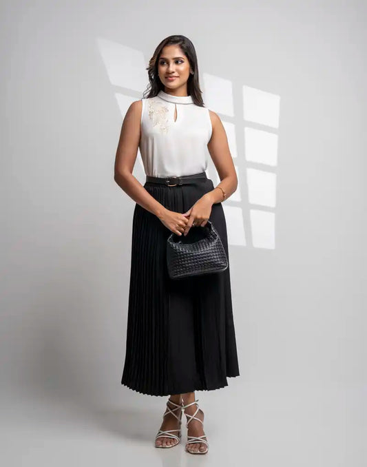 AMANI  SLEEVELESS FORMAL TOP