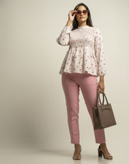 AMANI LONG SLEEVE PRINTED TOP