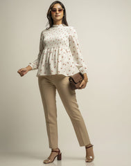 AMANI LONG SLEEVE PRINTED TOP