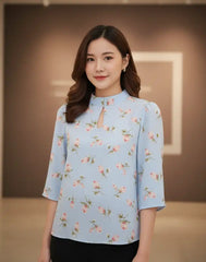 AMANI CASUAL PRINTED BLOUSE