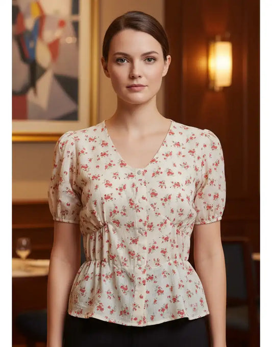 GIVO CASUAL PRINTED BLOUSE