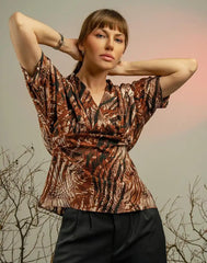 AMANI RELAXED FIT PRINTED TOP