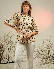 AMANI RELAXED FIT PRINTED TOP